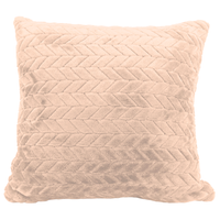 Poszewka na poduszkę FUERO 40x40 miękka z tłoczonym wzorem j. beżowa