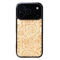 drewniane etui bewood do iphone 17 pro róże aniegre
