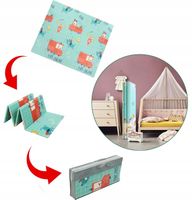 PIANKOWA MATA EDUKACYJNA SKŁADANA XPE DUŻA DWUSTRONNA MATA XL 150x180 cm