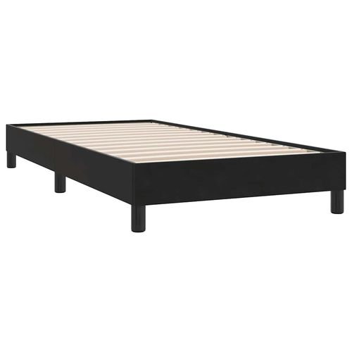 Łóżko Box Spring bez materaca Czarne 90x210 cm Aksamit na Arena.pl