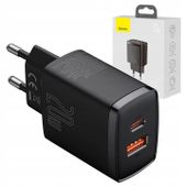 BASEUS SZYBKA ŁADOWARKA SIECIOWA UNIWERSALNA DO TELEFONU USB 3A MOCNA 20W