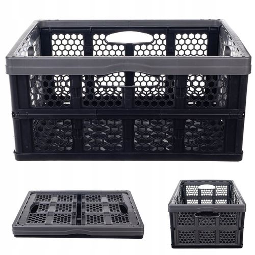 SKRZYNKA SKŁADANA DO BAGAŻNIKA KOSZ ZAKUPY POJEMNIK SKŁADANY 32L DUŻY na Arena.pl