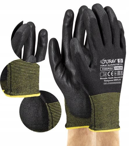 rękawice robocze czarne j-timipoli_bb9-l - 1 para na Arena.pl