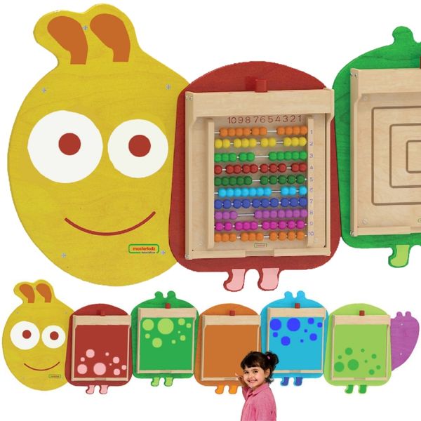 MASTERKIDZ System do Montażu 5 Ściennych Tablic Edukacyjnych Flex - Gąsienica zdjęcie 1