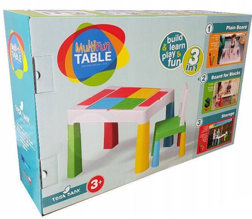 TEGA MEBLE DZIECIĘCE STOLIK 2 KRZESŁA MULTIFUN na Arena.pl