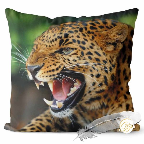 Poszewka 3D bawełna satyna 40x40cm  GEPARD zdjęcie 1