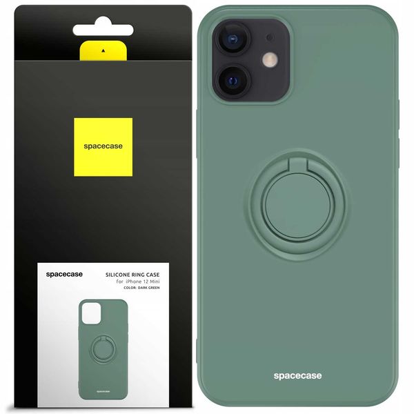 Spacecase Silicone Ring Iphone 12 Mini Dark Green zdjęcie 1