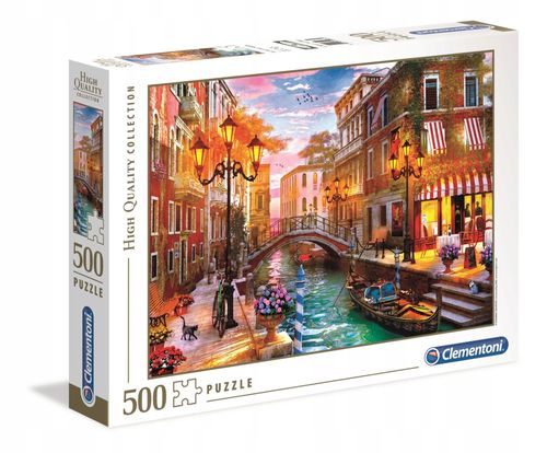 Puzzle 500 Zachód Słońca Wenecja 35063 Clementoni na Arena.pl