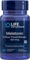 LIFE EXTENSION Melatonin 750 mcg 6 Hour Time Release (60 tabl.)