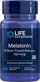 LIFE EXTENSION Melatonin 750 mcg 6 Hour Time Release (60 tabl.)