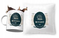 Zestaw Powitanie W Pracy Poduszka + Kubek Prezent Z Nadrukiem Ze Zdjęciem