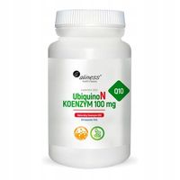 Aliness Ubichinon KOENZYM Q10 100 mg 100 kaps ENERGIA MŁODOŚĆ skóra SERCE