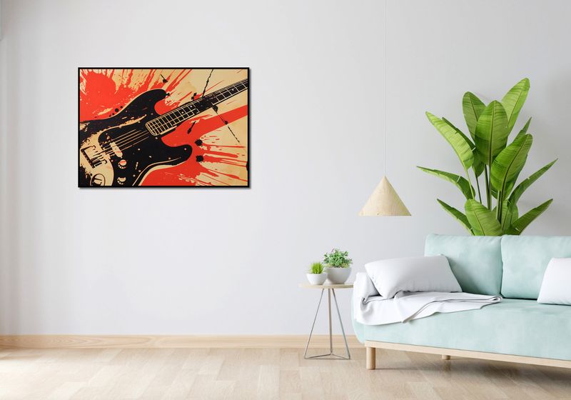 Plakat 100x70cm Gitara Elektryczna zdjęcie 4