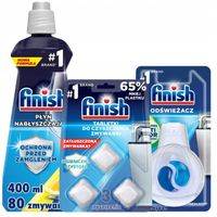 Finish Zestaw Dodatków Nabłyszczacz, Tableki Czyszczące, Odświeżacz x3