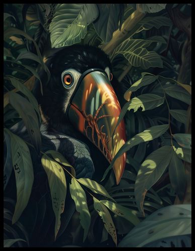 Plakat 50x65cm Skryty Tukan na Arena.pl