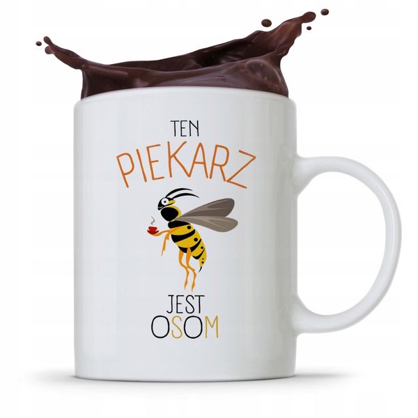 Kubek Prezent Dla Piekarza Cukiernika Jest Osom Z Nadrukiem Ze Zdjęciem zdjęcie 1