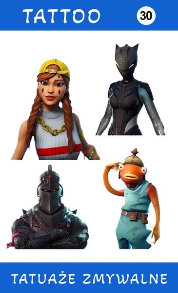 Tatuaże zmywalne Fortnite zdjęcie 1