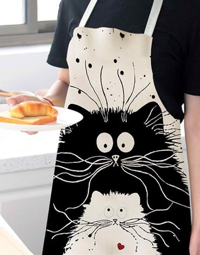 Fartuch kuchenny wzór z kotami kreskówkowy na Arena.pl