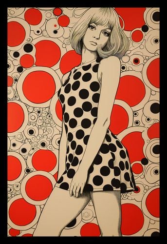 Plakat 20x30cm Czerwone Kropki na Arena.pl