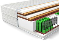 MATERAC Strong Med 80x200 KOKOS, SPRĘŻYNY KIESZENIOWE
