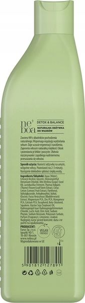 NEBOA Odżywka do włosów Detox & Hydration 300ml zdjęcie 5