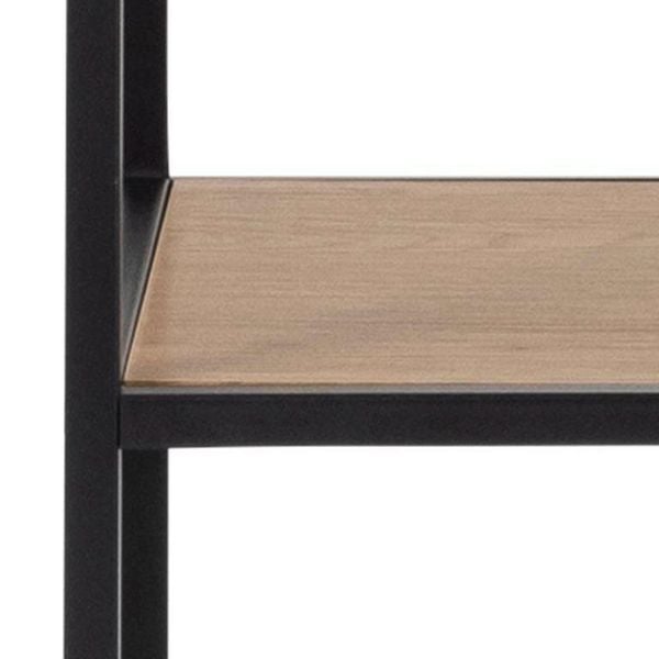 Regał Seaford XIV dąb/czarny zdjęcie 4