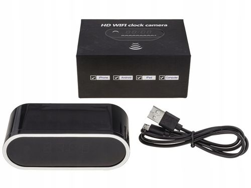 Zegar Z Ukrytą Kamerą / ZEGAREK SZPIEGOWSKI UKRYTA MINI KAMERA TRYB NOCNY na Arena.pl