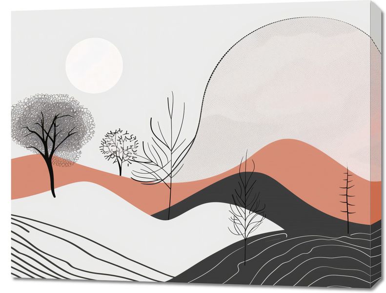 Obraz 90x70cm Półcień Widoku zdjęcie 1