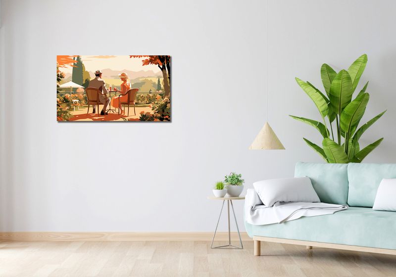 Obraz 90x50cm Retro Randka zdjęcie 2