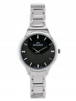ZEGAREK DAMSKI BISSET BSBE45 - silver/black + GRAWER