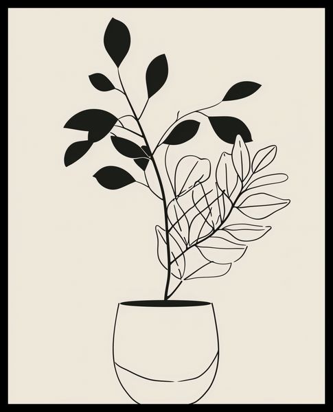 Plakat 40x50cm Prostota Doniczki zdjęcie 2