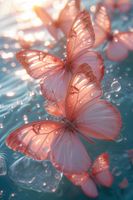 Plakat 20x30cm Świetliste Motyle