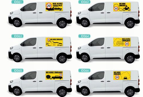 Reklama Naklejka na samochód RÓŻNE WZORY do wyboru UBEZPIECZENIA na Arena.pl