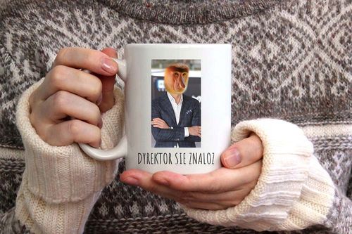 Kubek Prezent Śmieszny Nosacz Za Darmo To Biere Z Nadrukiem Ze Zdjęciem na Arena.pl