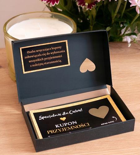 KUPONY PRZYJEMNOŚCI ZDRAPKI 12 sztuk DLA CHŁOPAKA DZIEWCZYNY WALENTYNKI na Arena.pl