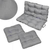 Trwałe PODUSZKI OGRODOWE NA ŁAWKĘ kanapę 100x60x50 +2x poduszka na krzesło