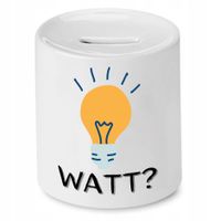 Skarbonka Prezent Dla Elektryka Watt Z Nadrukiem Ze Zdjęciem