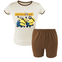 Krótka Piżama dziecięca Minionki