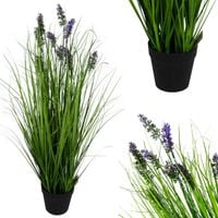 Sztuczna Trawa W Doniczce Lawenda Dekoracyjna Fejka