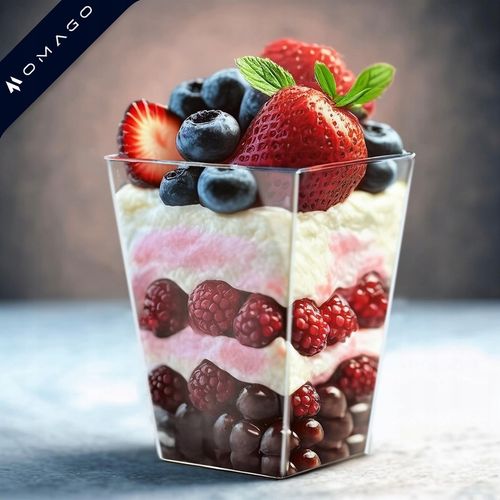 PUCHARKI do DESERÓW POJEMNIK NA ŻYWNOŚĆ na DESERY na DESERKI 24szt 150ml na Arena.pl