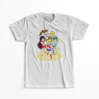 Koszulka Biała - Czarodziejka z księżyca / Sailor Moon - WYBIERZ KOLOR KOSZULKI I FASON Męska L