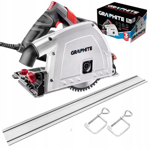 Zagłębiarka Piła Pilarka 1200W + Szyna 140 cm + Ściski GRAPHITE na Arena.pl