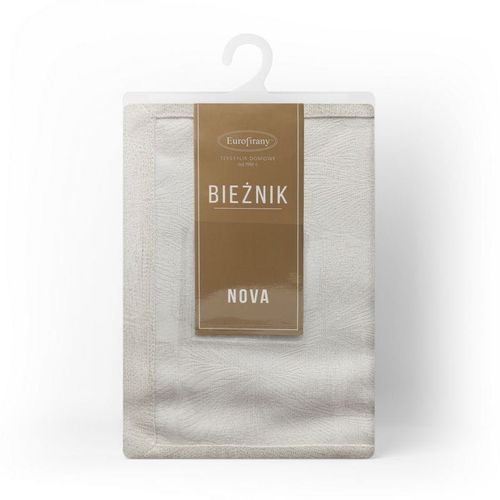 OBRUS BIEŻNIK ŻAKARDOWY WZÓR 40X180 CM KREMOWY na Arena.pl