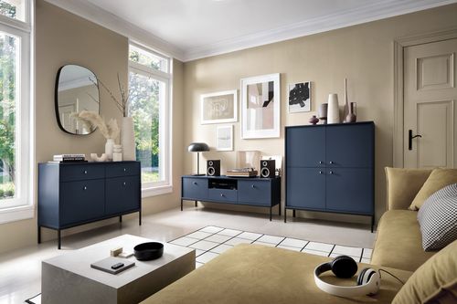 Granatowa szafka nocna MOLLY na Arena.pl