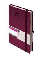 KALENDARZ 2026 RUBI A5 DNS BORDOWY ANTRA