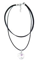 efektowny podwójny naszyjnik