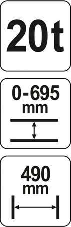 prasa hydrauliczna 20t - yt-55581 na Arena.pl