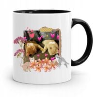 Kubek Prezent Czarny Dla Chłopaka You&Me Z Nadrukiem Ze Zdjęciem