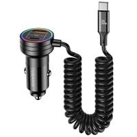 usams ład. sam. 2xusb-c 1xusb-a c33 60wwith spring cable fast charge