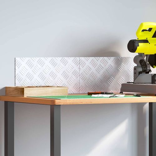 Płytki w Szachownicę 2 pcs Srebrny 40 x 20 cm Aluminium na Arena.pl